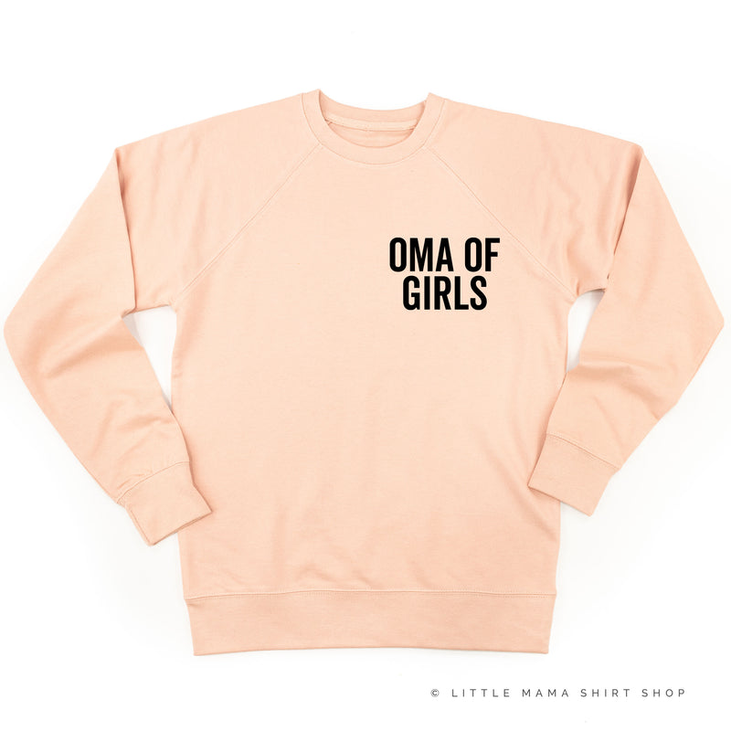OMA OF GIRLS - BLOCK FONT POCKET SIZE - Lightweight Pullover Sweater