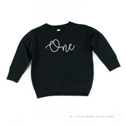 BIRTHDAY NUMBER - NEW CURSIVE - Child Sweater Little Mama Shirt Shop