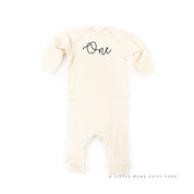 Birthday Number - One - New Cursive - Baby Sleeper