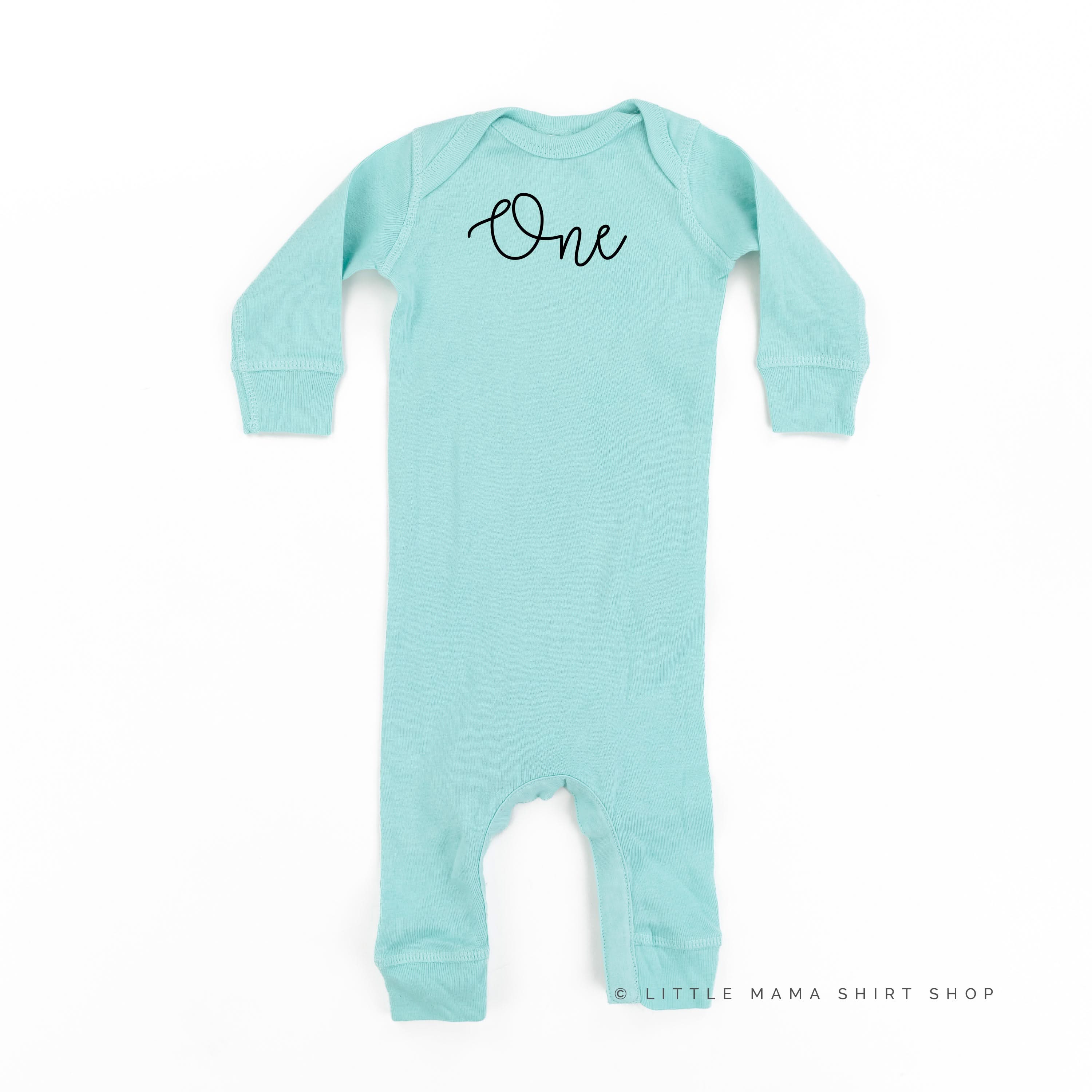 Birthday Number - One - New Cursive - Baby Sleeper