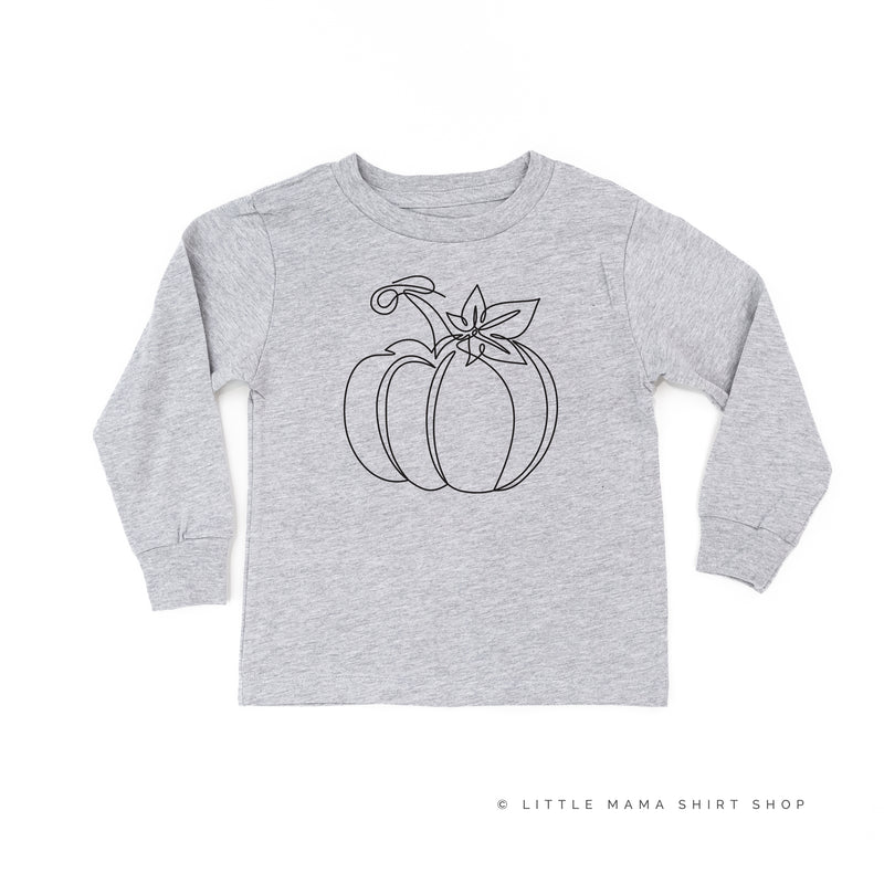 OUTLINE PUMPKIN - Long Sleeve Child Shirt