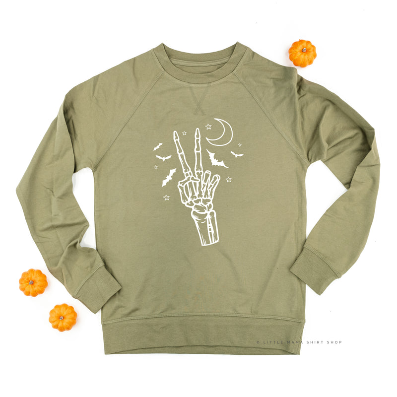Peace - Skeleton - Lightweight Pullover Sweater