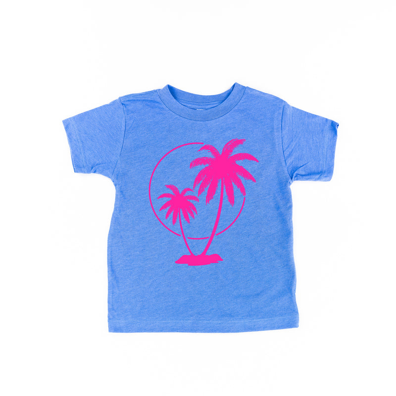 2 PALM TREES WITH SUN - Short Sleeve Child Shirt