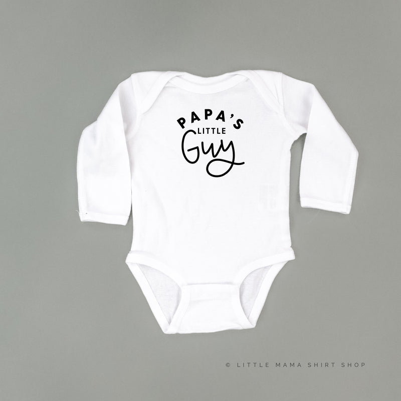 Papa's Little Guy - Long Sleeve Child Shirt