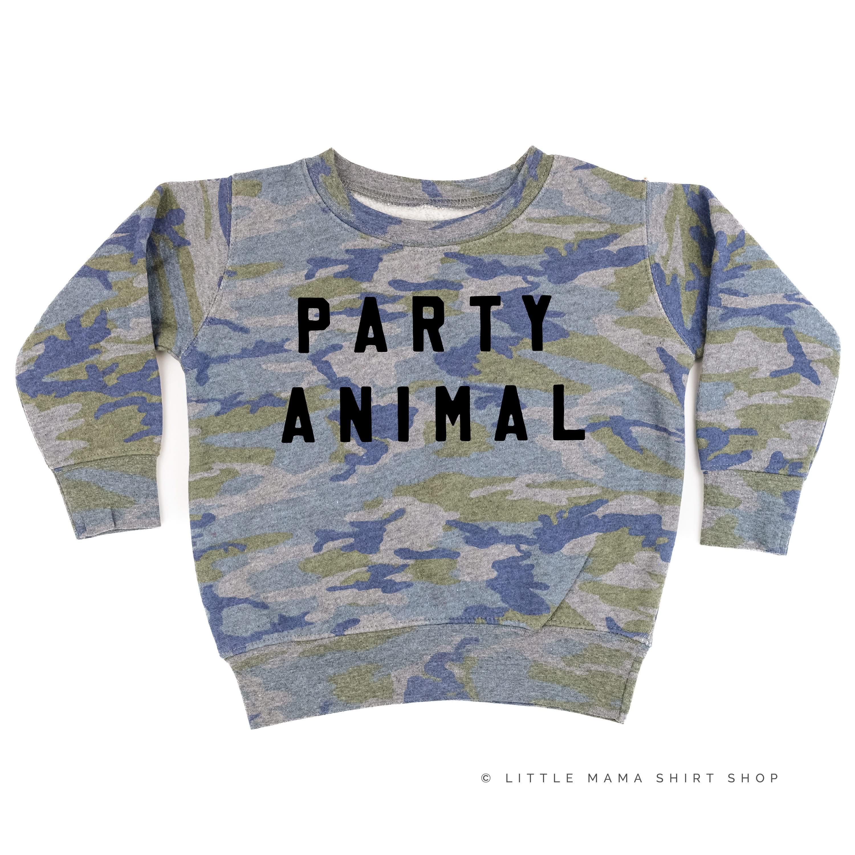 Party Animal - Block Font - Child Sweater Little Mama Shirt Shop