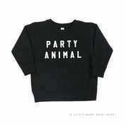 Party Animal - Block Font - Child Sweater Little Mama Shirt Shop