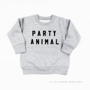 Party Animal - Block Font - Child Sweater Little Mama Shirt Shop