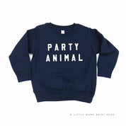 Party Animal - Block Font - Child Sweater Little Mama Shirt Shop