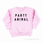 Party Animal - Block Font - Child Sweater Little Mama Shirt Shop