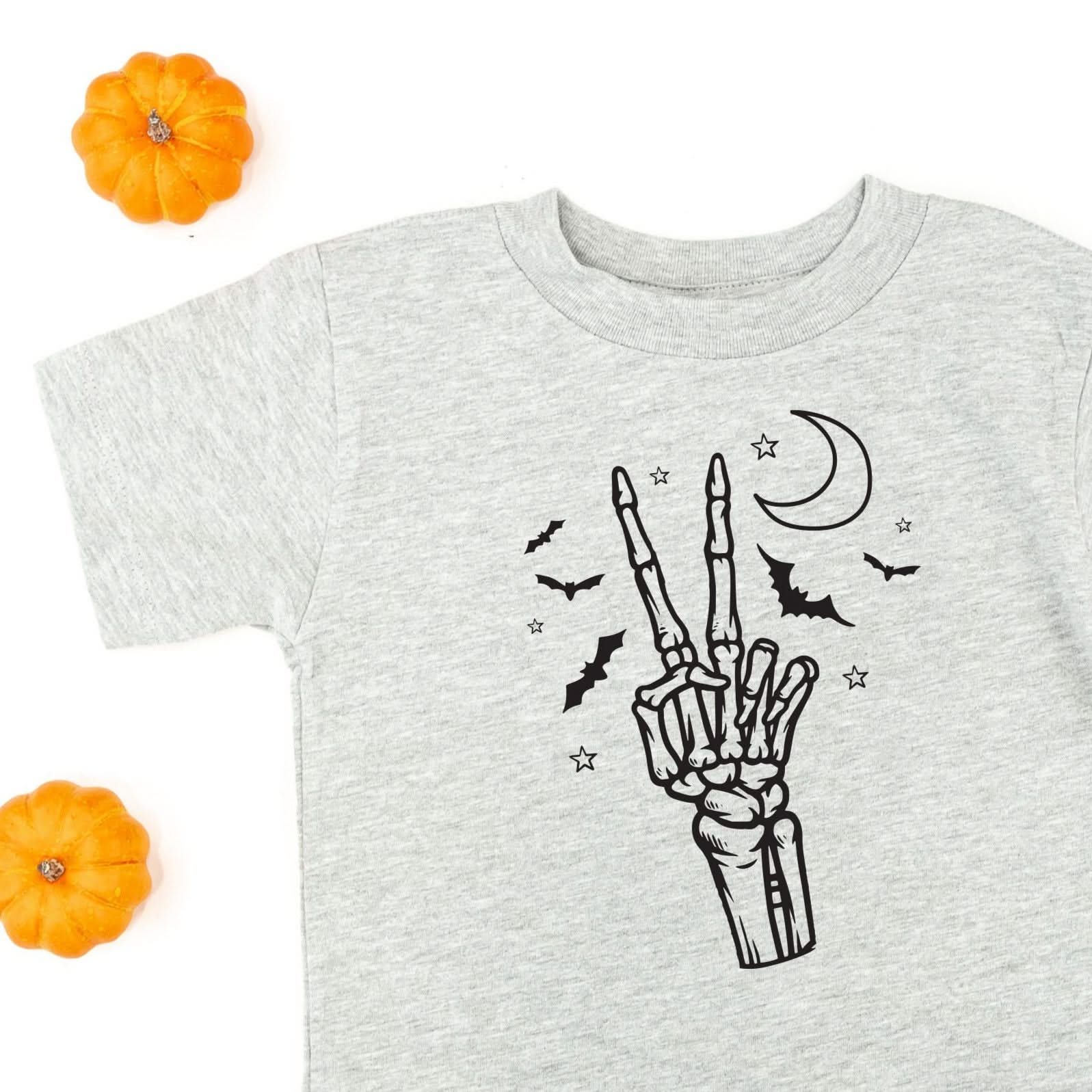 Peace - Skeleton - Short Sleeve Child Shirt Little Mama Shirt Shop