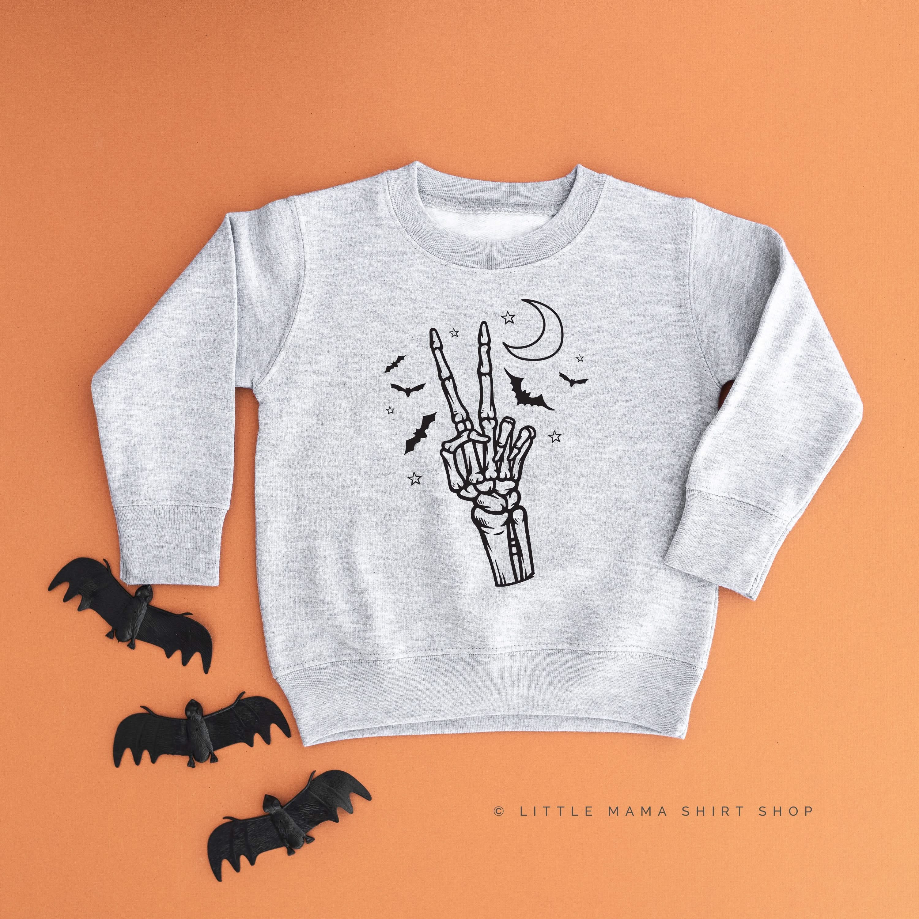 Peace - Skeleton - Child Sweater Little Mama Shirt Shop