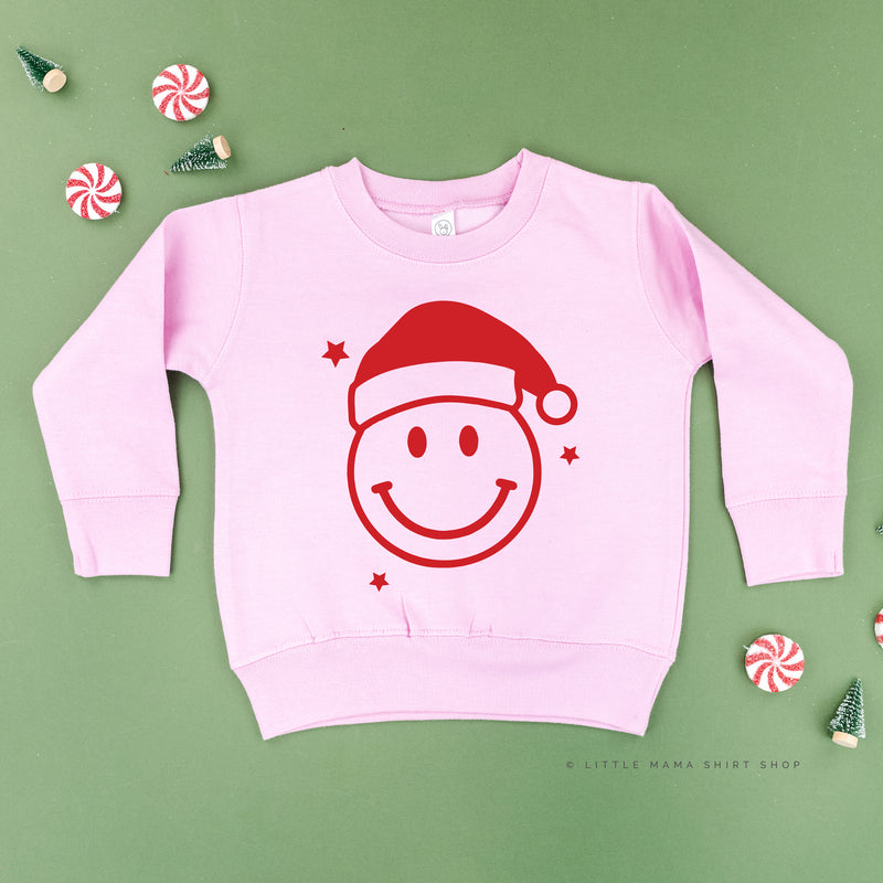 Santa Hat - Smiley Face - Child Sweater