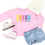 Love My Peeps - Neon - Child Sweater Little Mama Shirt Shop