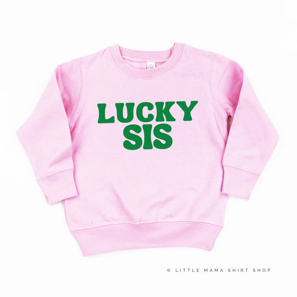 LUCKY SIS (BLOCK FONT) - Child Sweater