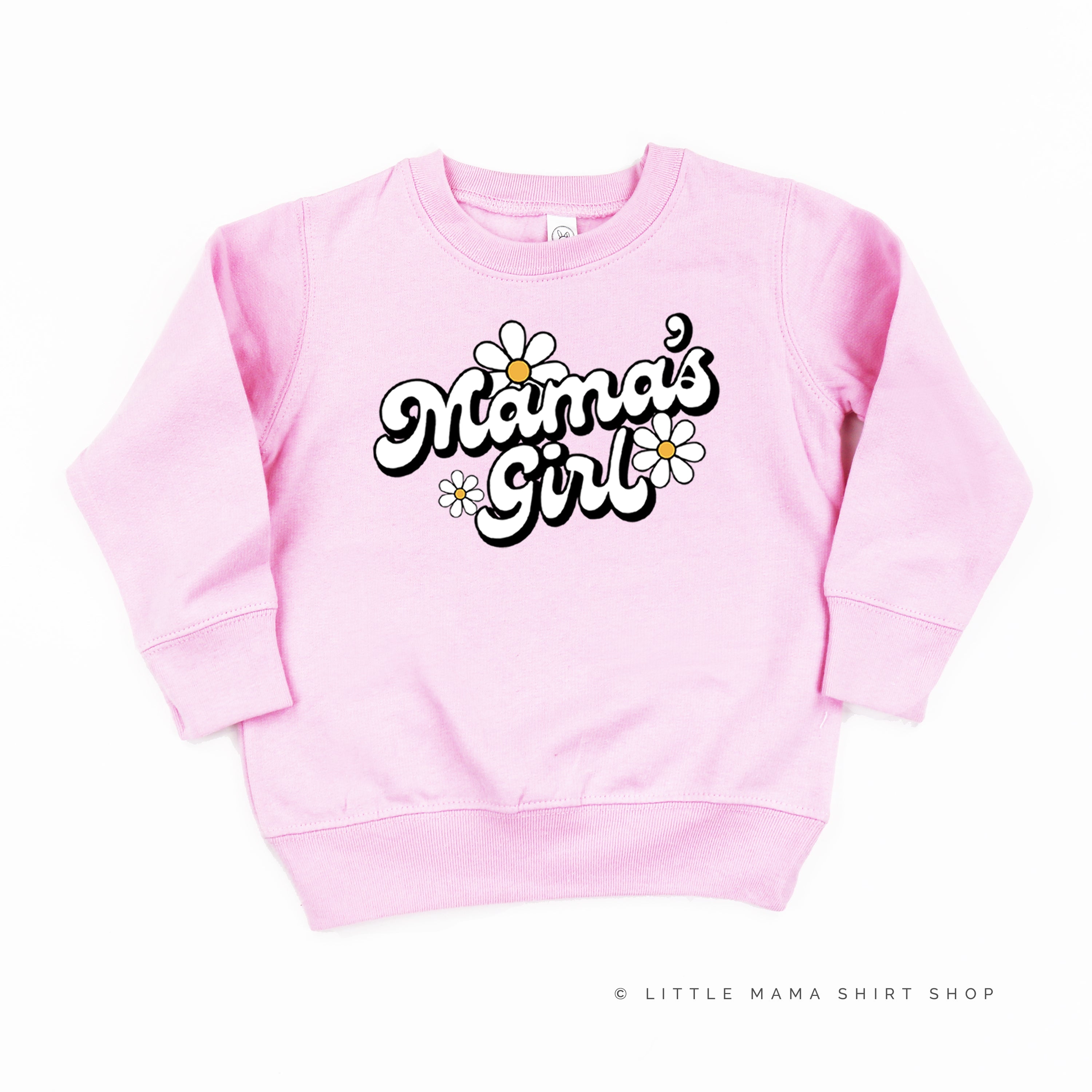 DAISY - MAMA'S GIRL - w/ Full Daisy on Back - Child Sweater Little Mama Shirt Shop