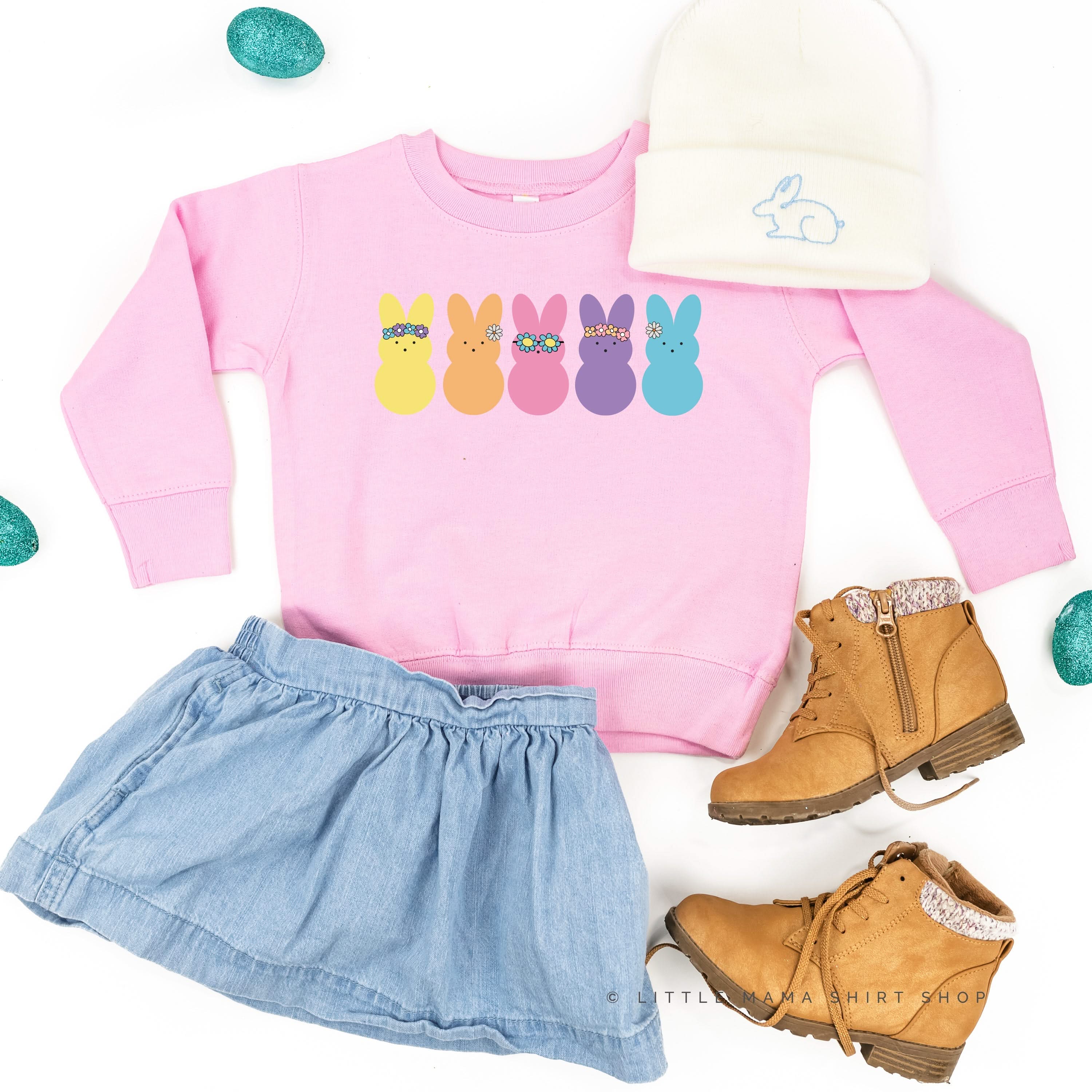 Floral Headband Neon Peeps - Child Sweater Little Mama Shirt Shop