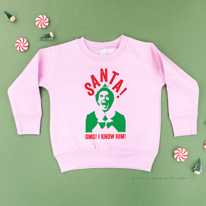 Santa! OMG! I Know Him! - Child Sweater