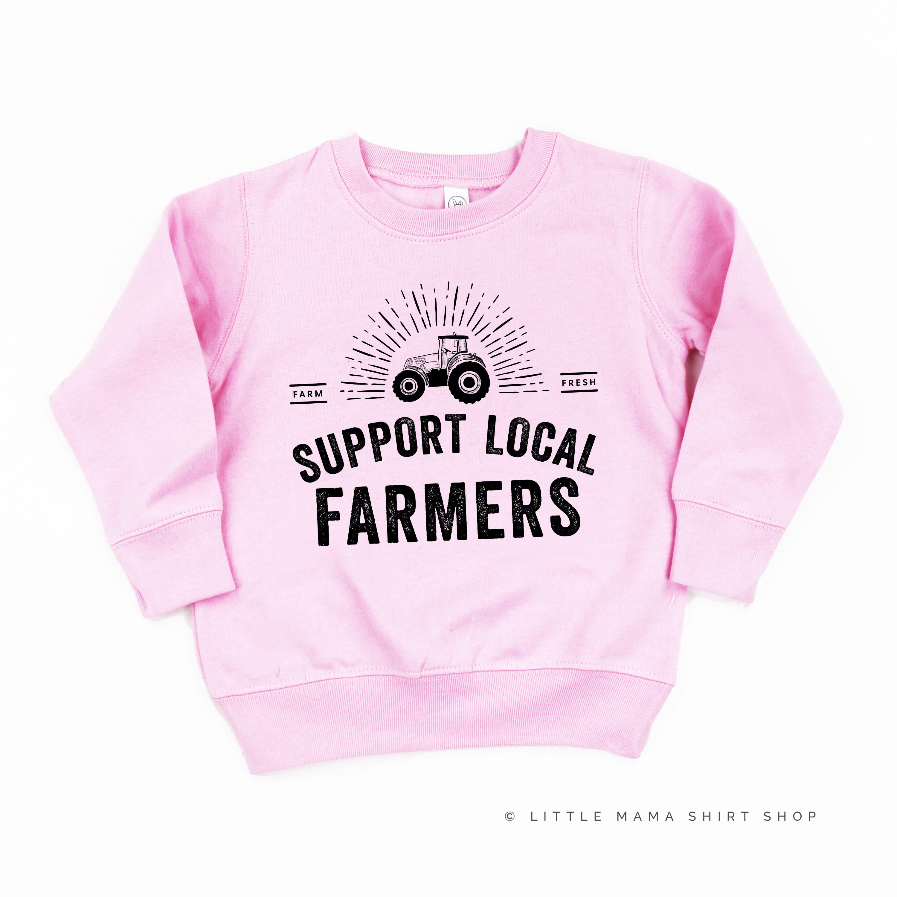 Support Local Farmers - Distressed Design - Child Sweater