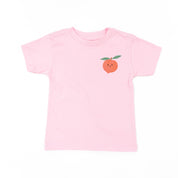 Pocket Fruit (Front) w/ Group of Smiley Fruit (Back) - Short Sleeve Child Tee Little Mama Shirt Shop