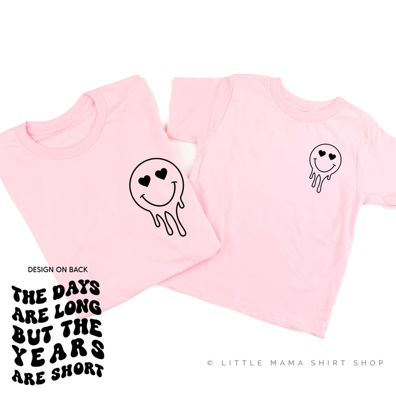 THE DAYS ARE LONG BUT THE YEARS ARE SHORT - (w/ Melty Heart Eyes) - Set of 2 Matching Shirts