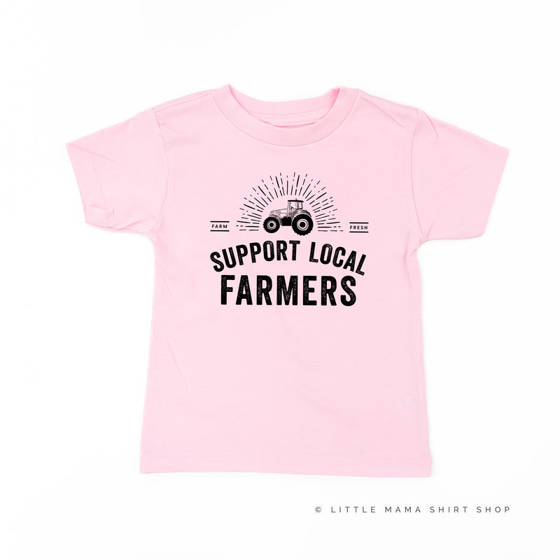 Support Local Farmers - Distressed Design - Short Sleeve Child Shirt