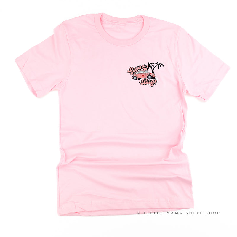 Love Bug - Pink Beetle Car - Unisex Tee