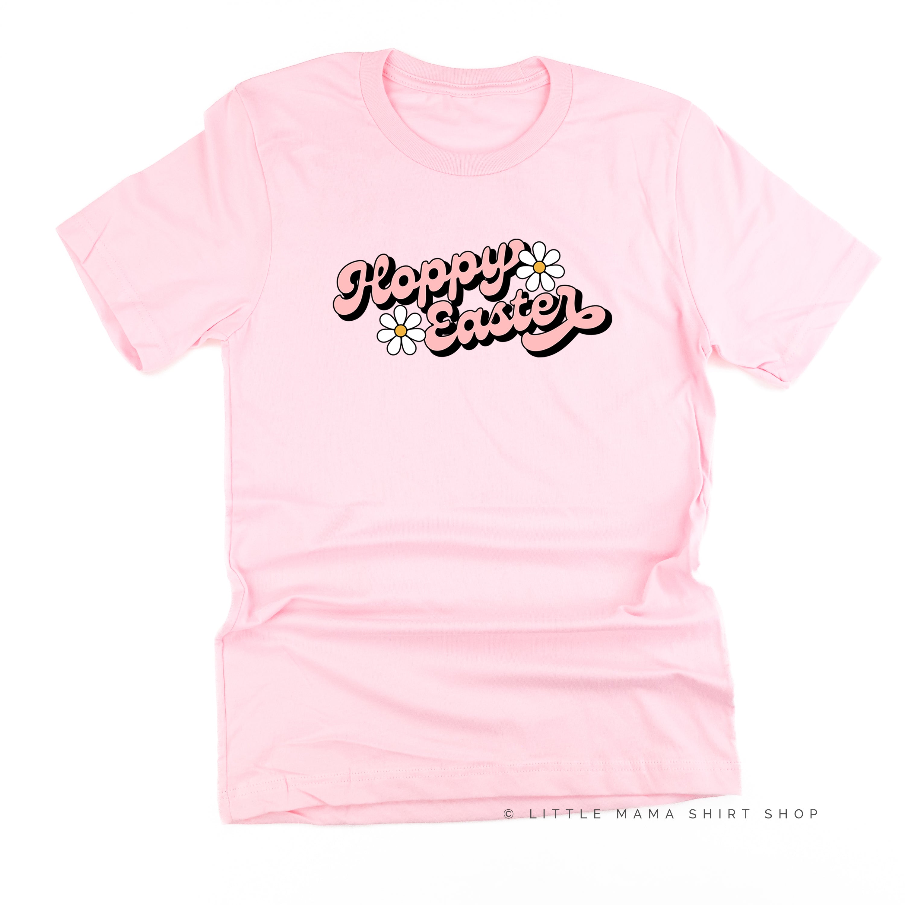 Hoppy Easter - Daisies - Unisex Tee Little Mama Shirt Shop