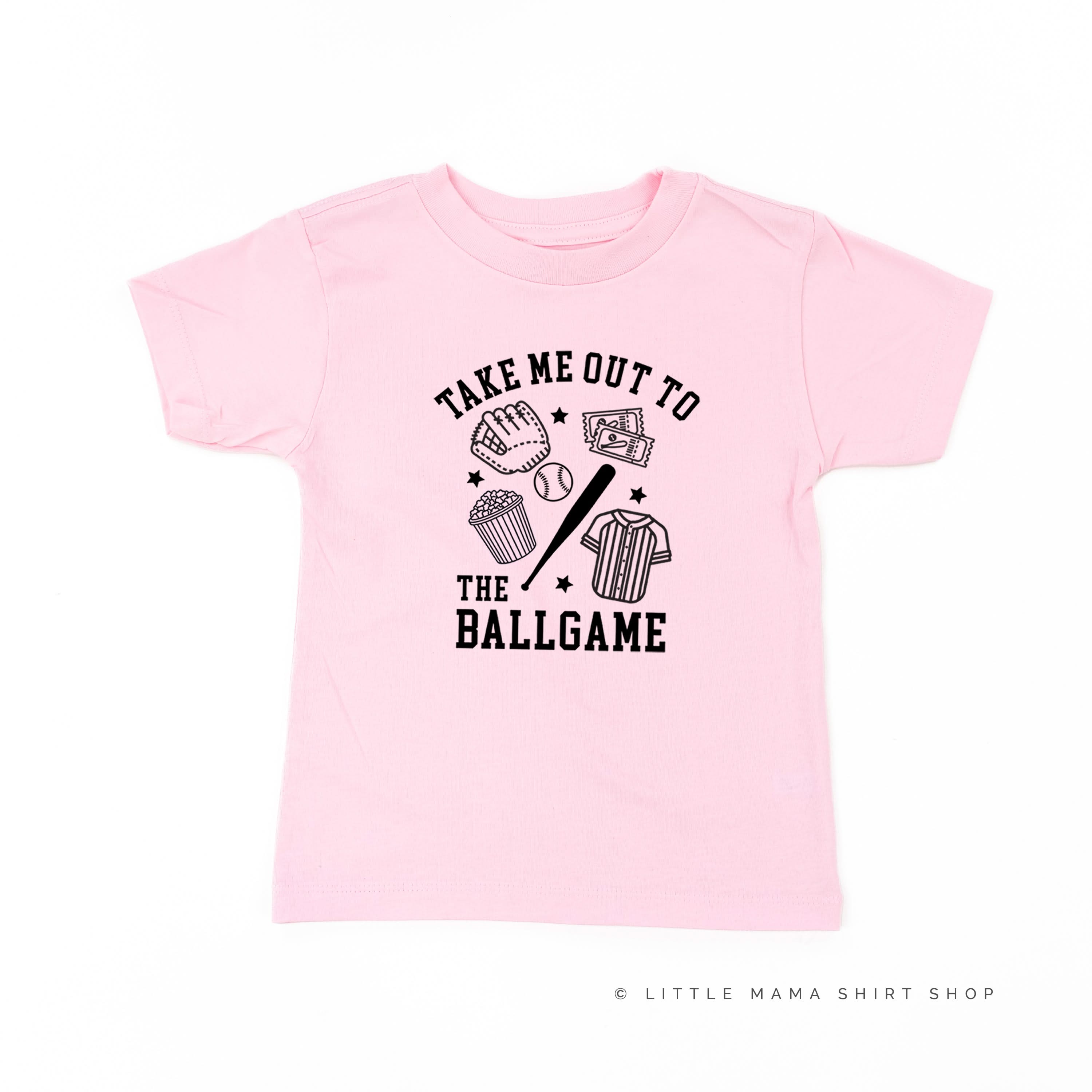 Take Me Out to the Ballgame - Short Sleeve Child Shirt Little Mama Shirt Shop