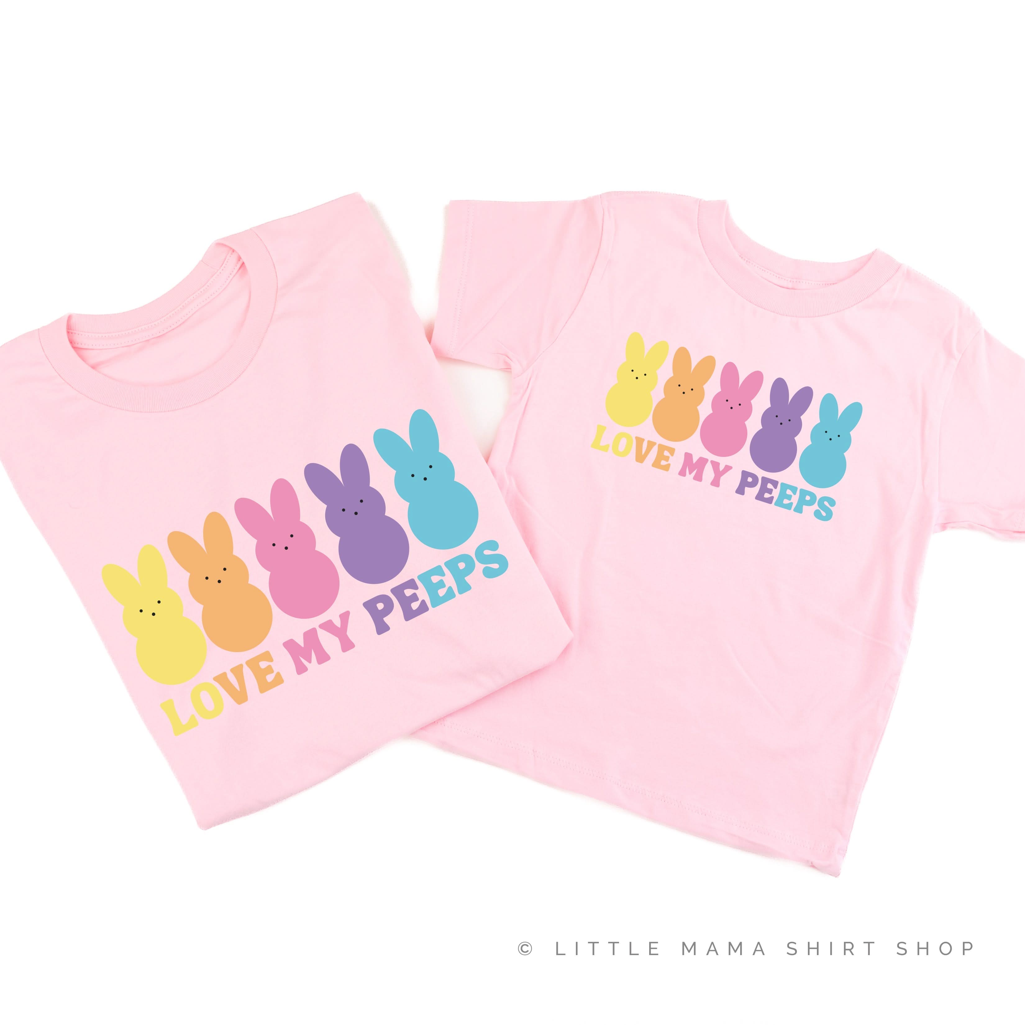 Love My Peeps - Neon - Set of 2 Tees Little Mama Shirt Shop