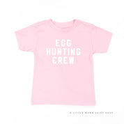 Block Font - Egg Hunting Crew - Child Tee Little Mama Shirt Shop