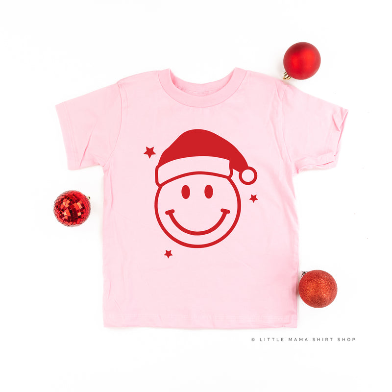 Santa Hat - Smiley Face - Child Tee