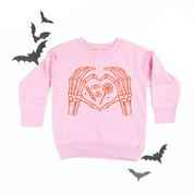 Skeleton Heart Hands - Child Sweater