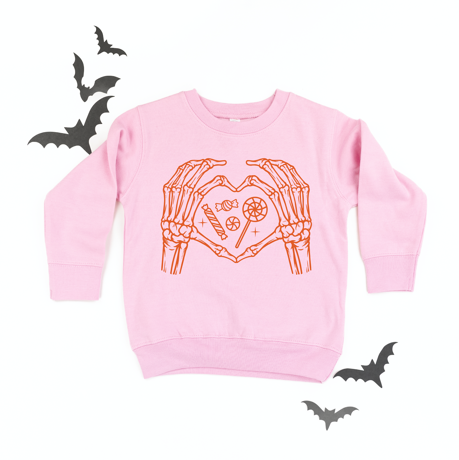 Skeleton Heart Hands - Child Sweater