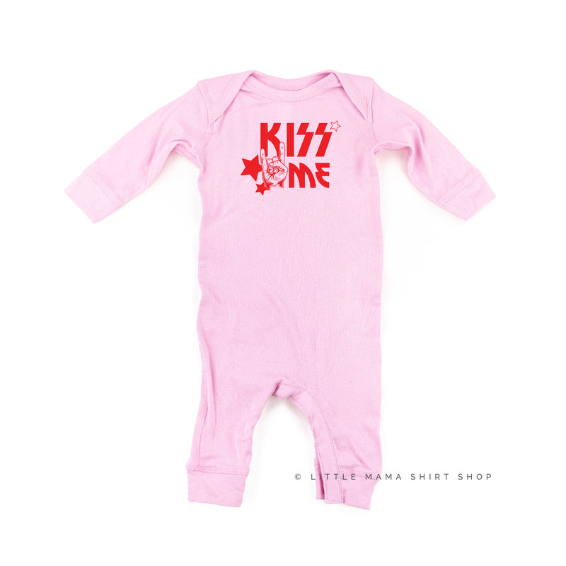 Kiss Me - Valentine Band Tee - Baby Sleeper