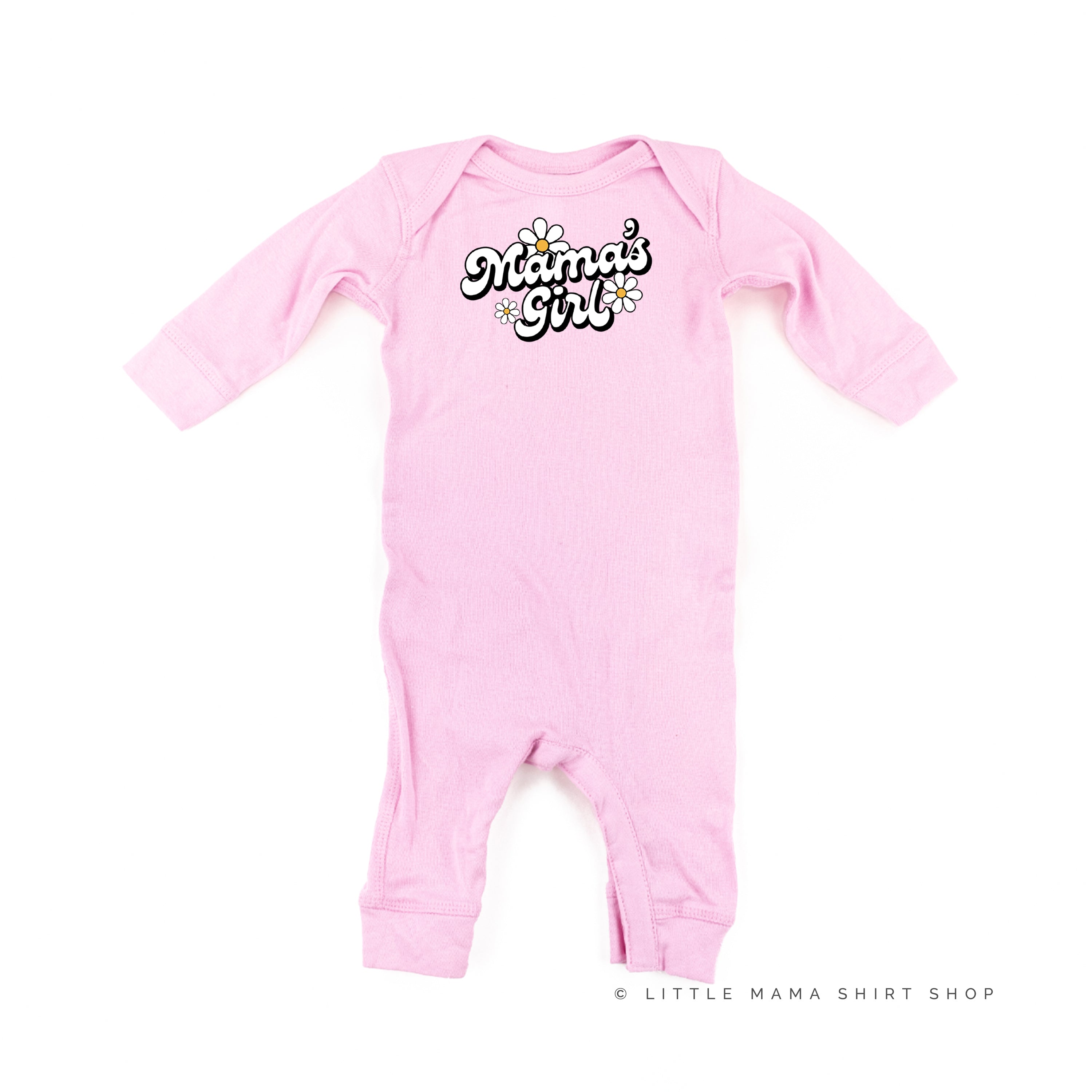 Daisy - Mama's Girl - w/ Full Daisy on Back - Baby Sleeper Little Mama Shirt Shop
