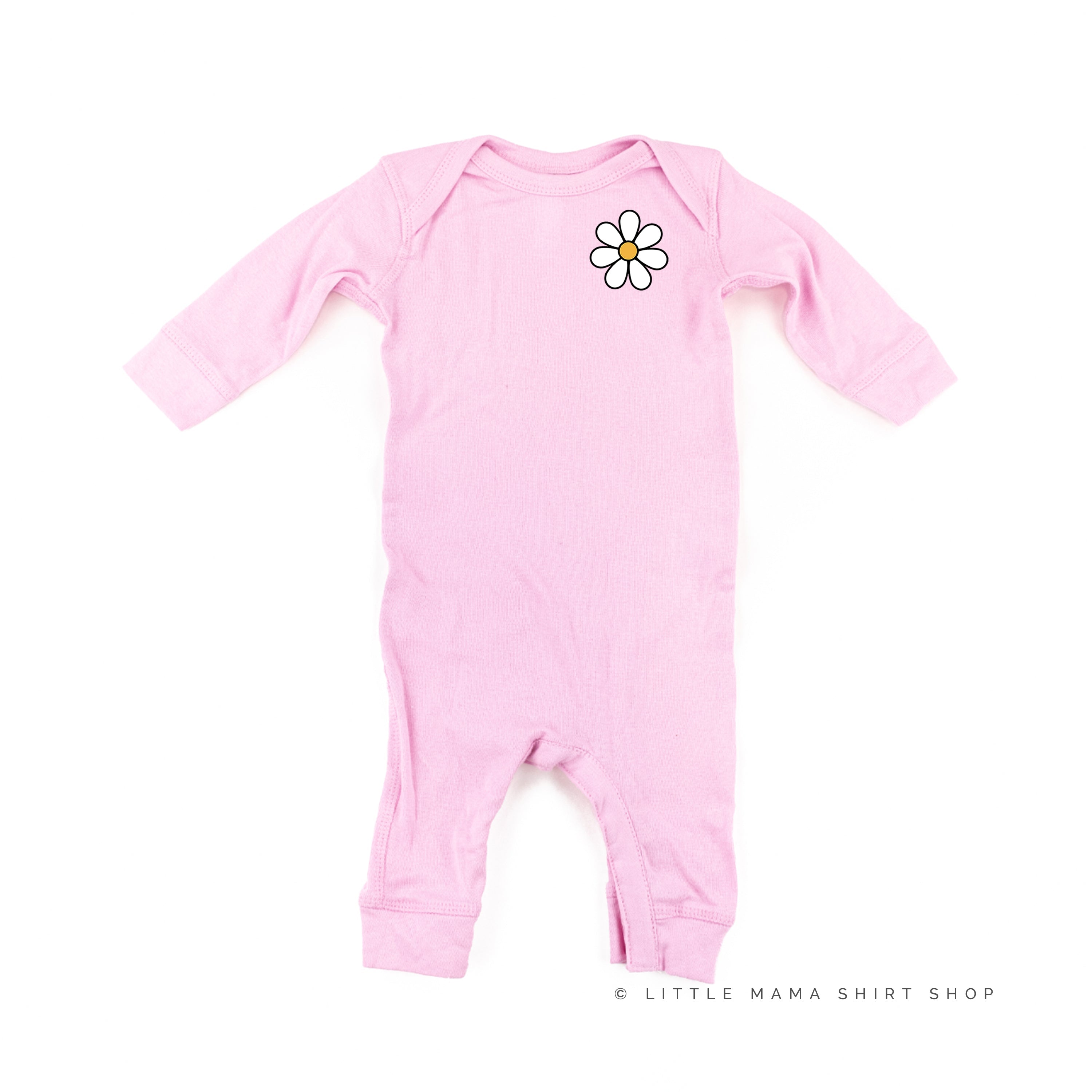 Pocket Daisy on Front w/ Have a Great Daysy on Back - Baby Sleeper Little Mama Shirt Shop
