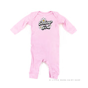 Daisy Girl - w/ Full Daisy on Back - Baby Sleeper Little Mama Shirt Shop