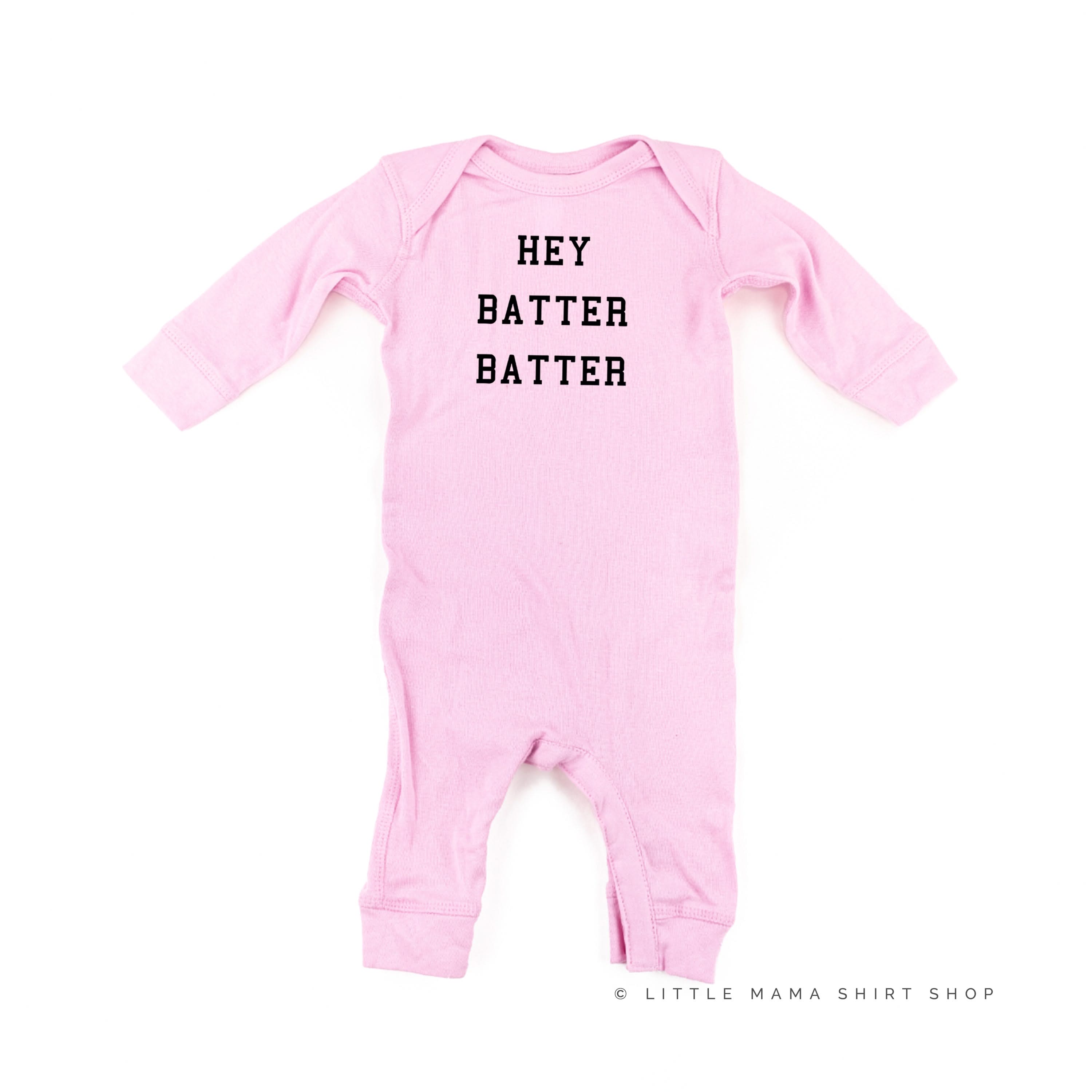 Hey Batter Batter - Baby Sleeper Little Mama Shirt Shop