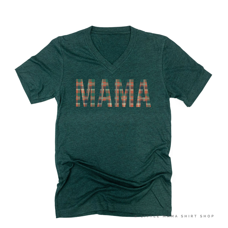 Fall Plaid MAMA - Unisex Tee