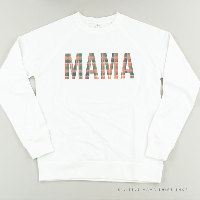 Fall Plaid MAMA - Lightweight Pullover Sweater