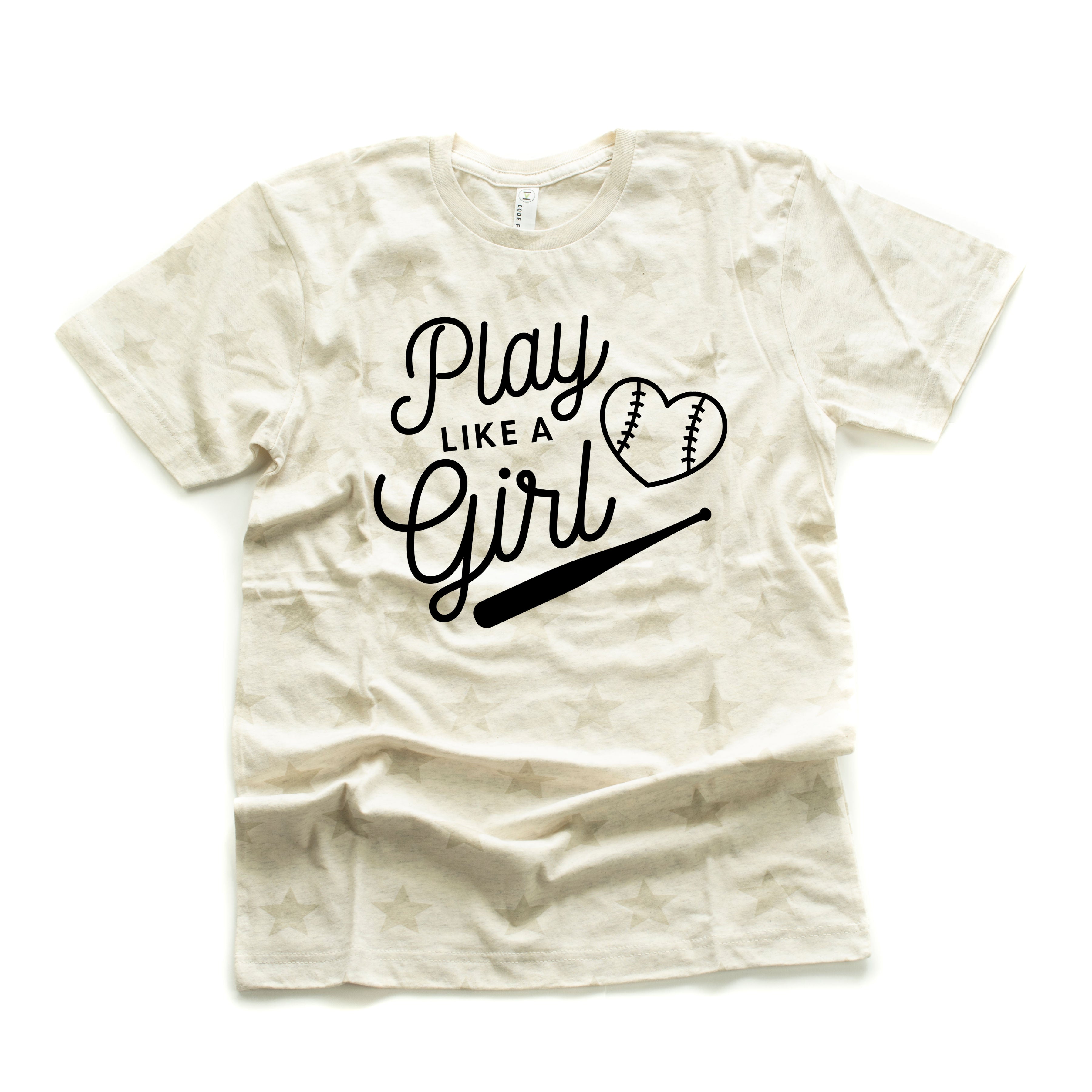 Play Like A Girl - Unisex STAR Tee Little Mama Shirt Shop