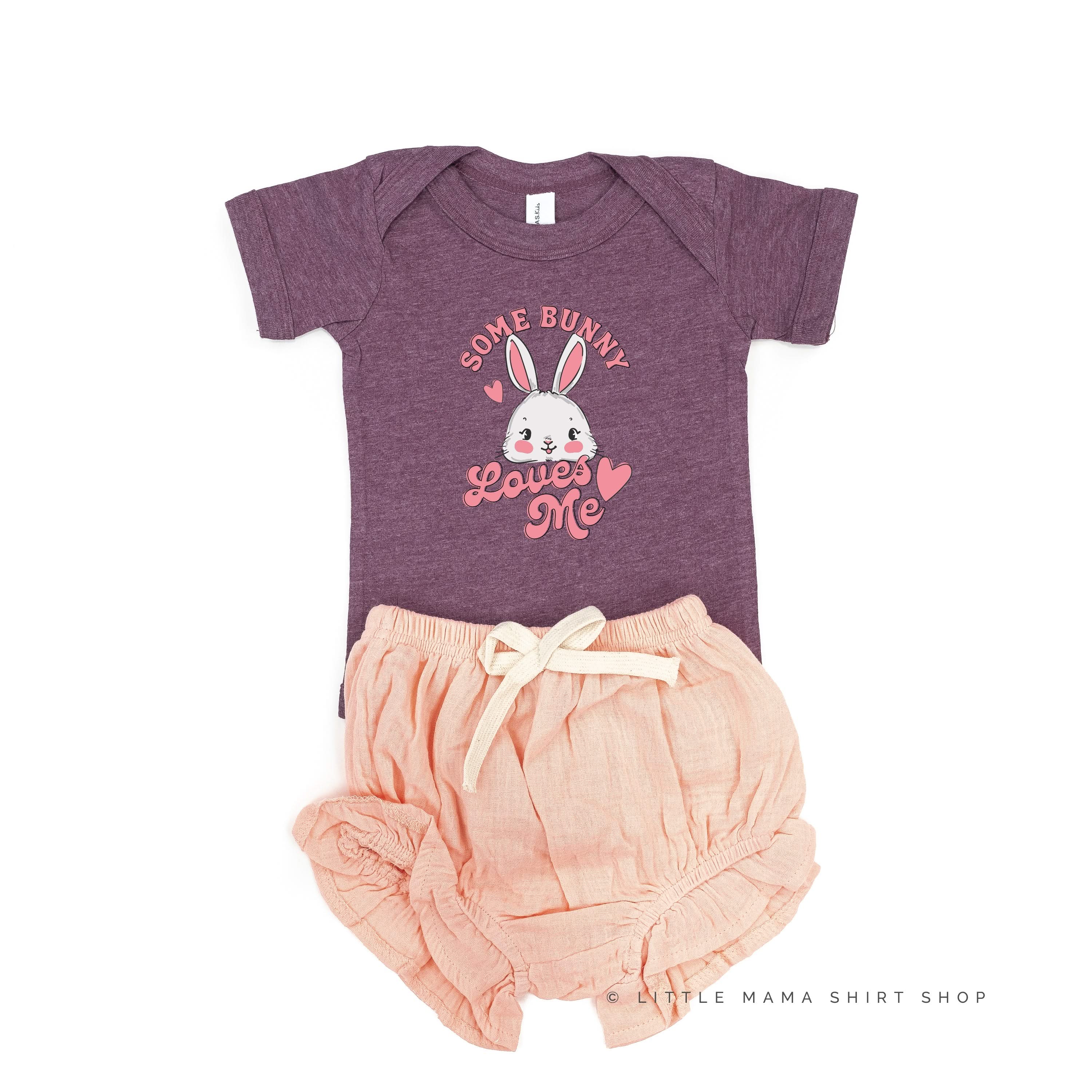 Some Bunny Loves Me - Child Tee Little Mama Shirt Shop