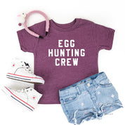 Block Font - Egg Hunting Crew - Child Tee Little Mama Shirt Shop