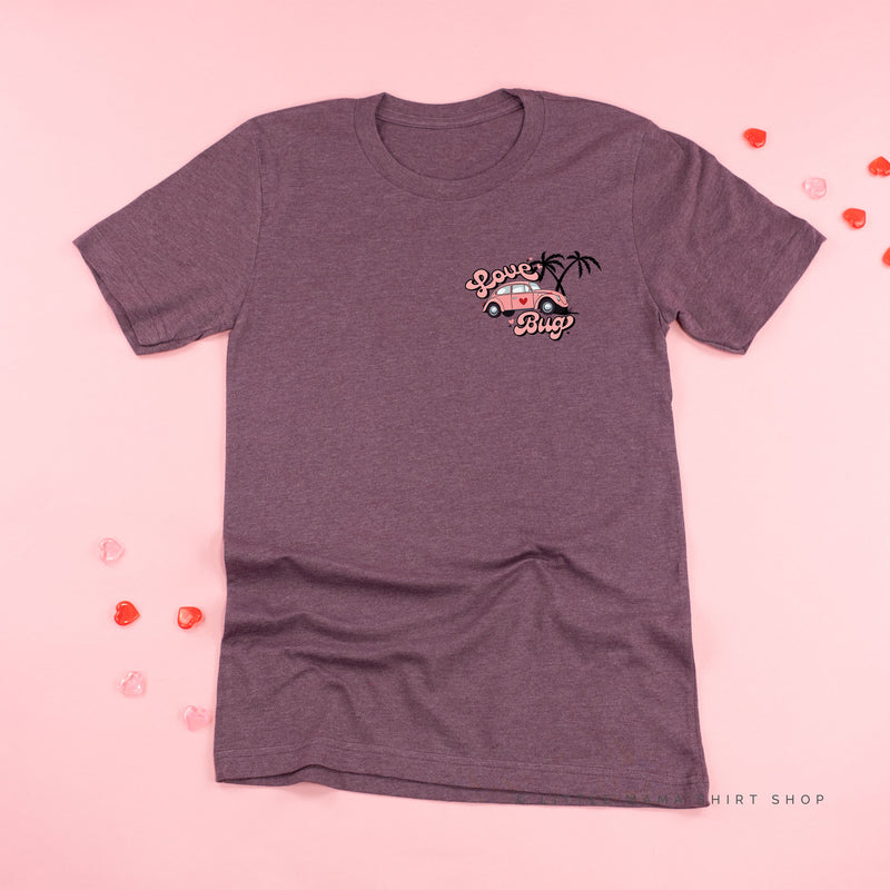 Love Bug - Pink Beetle Car - Unisex Tee