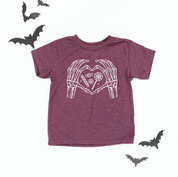 Skelton Heart Hands - Child Tee
