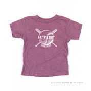 Baseball - A Little Dirt Never Hurt - Short Sleeve Child Shirt Little Mama Shirt Shop