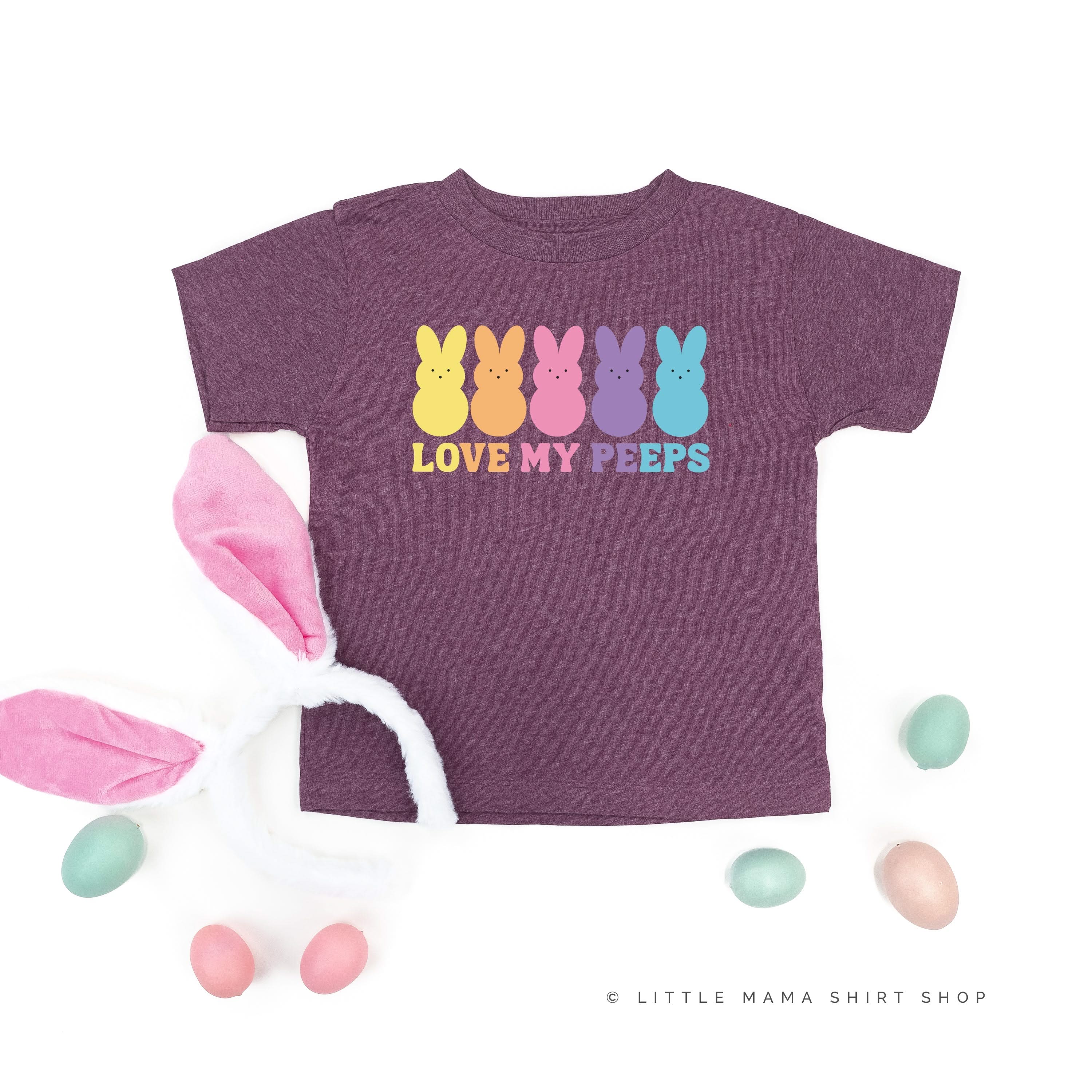 Love My Peeps - Neon - Child Tee Little Mama Shirt Shop