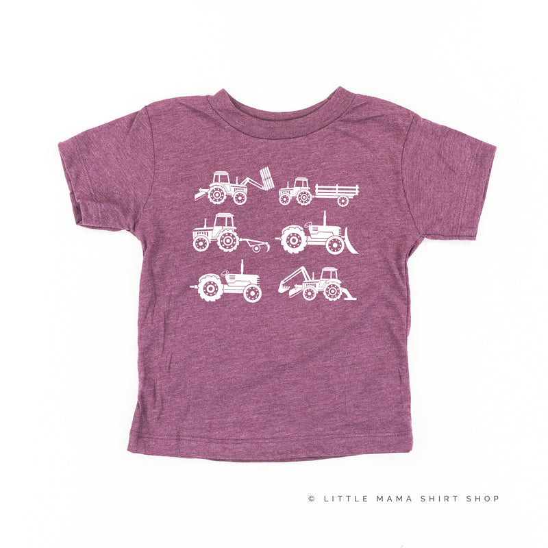 6 Tractors - Short Sleeve Child Shirt
