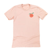 Pocket Fruit (Front) w/ Group of Smiley Fruit (Back) - Unisex Tee Little Mama Shirt Shop