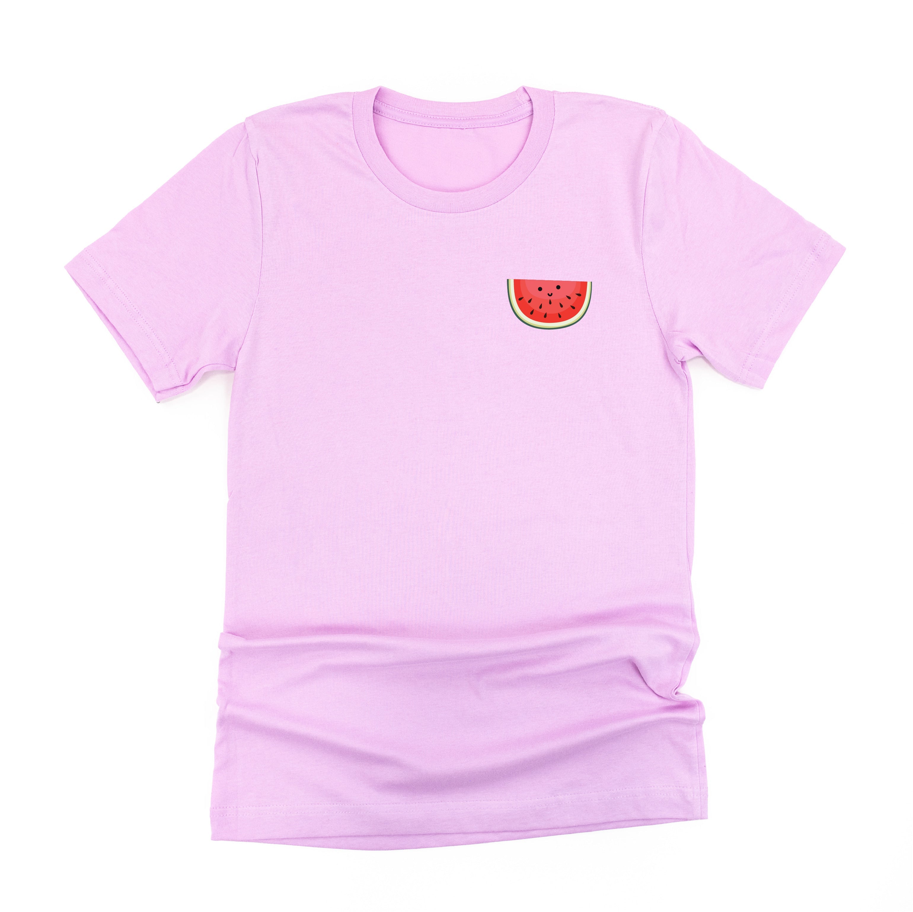 Pocket Fruit (Front) w/ Group of Smiley Fruit (Back) - Unisex Tee Little Mama Shirt Shop